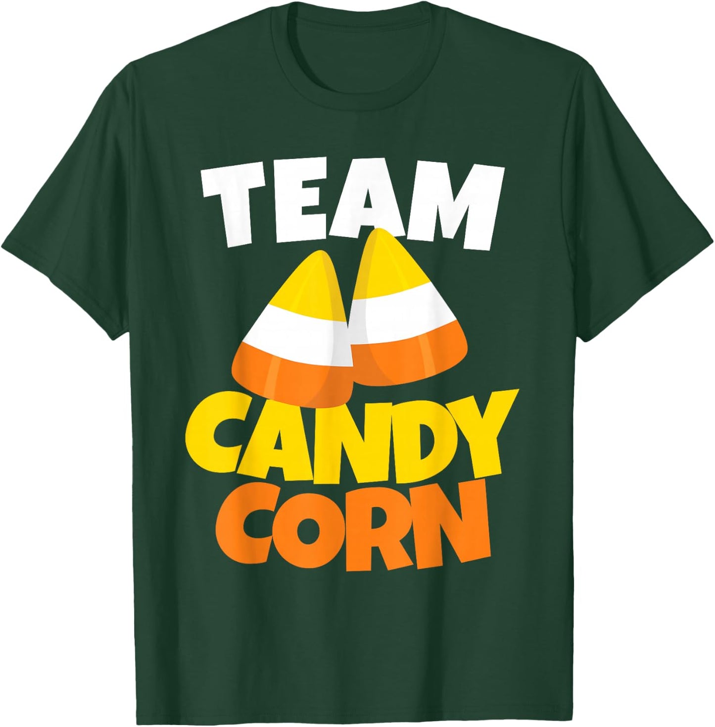Team Candy Corn - Lazy Halloween Costume T-Shirt - T-Shirt | Forest