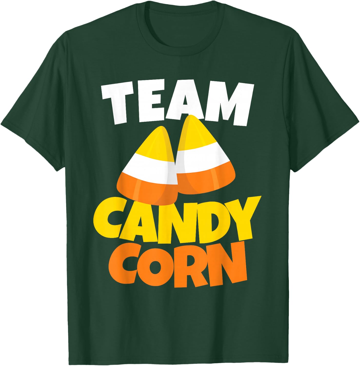 Team Candy Corn - Lazy Halloween Costume T-Shirt - T-Shirt | Forest