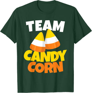 Team Candy Corn - Lazy Halloween Costume T-Shirt - T-Shirt | Forest