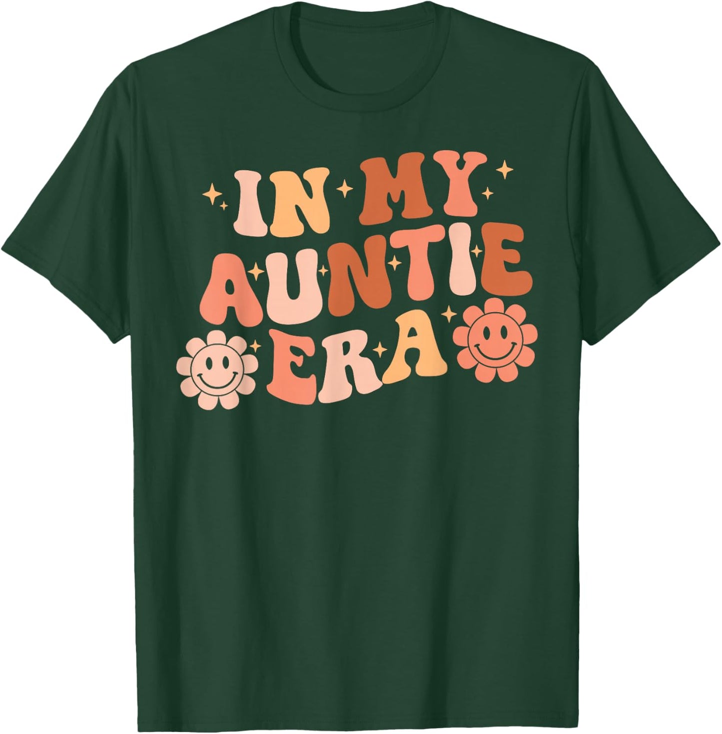 In My Auntie Era niece nephew matching Groovy T-Shirt - T-Shirt | Forest