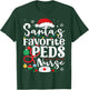 Santas Favorite Peds Nurse Funny Christmas Pediatric Nurse T-Shirt - T-Shirt | Forest