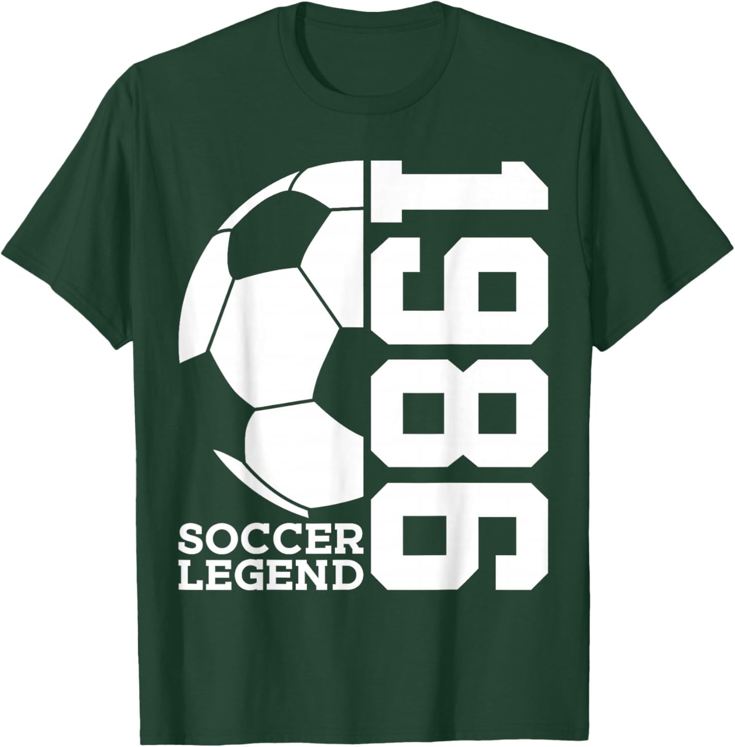 Soccer 40th Birthday Soccer Legend 1986 T-Shirt - T-Shirt | Forest