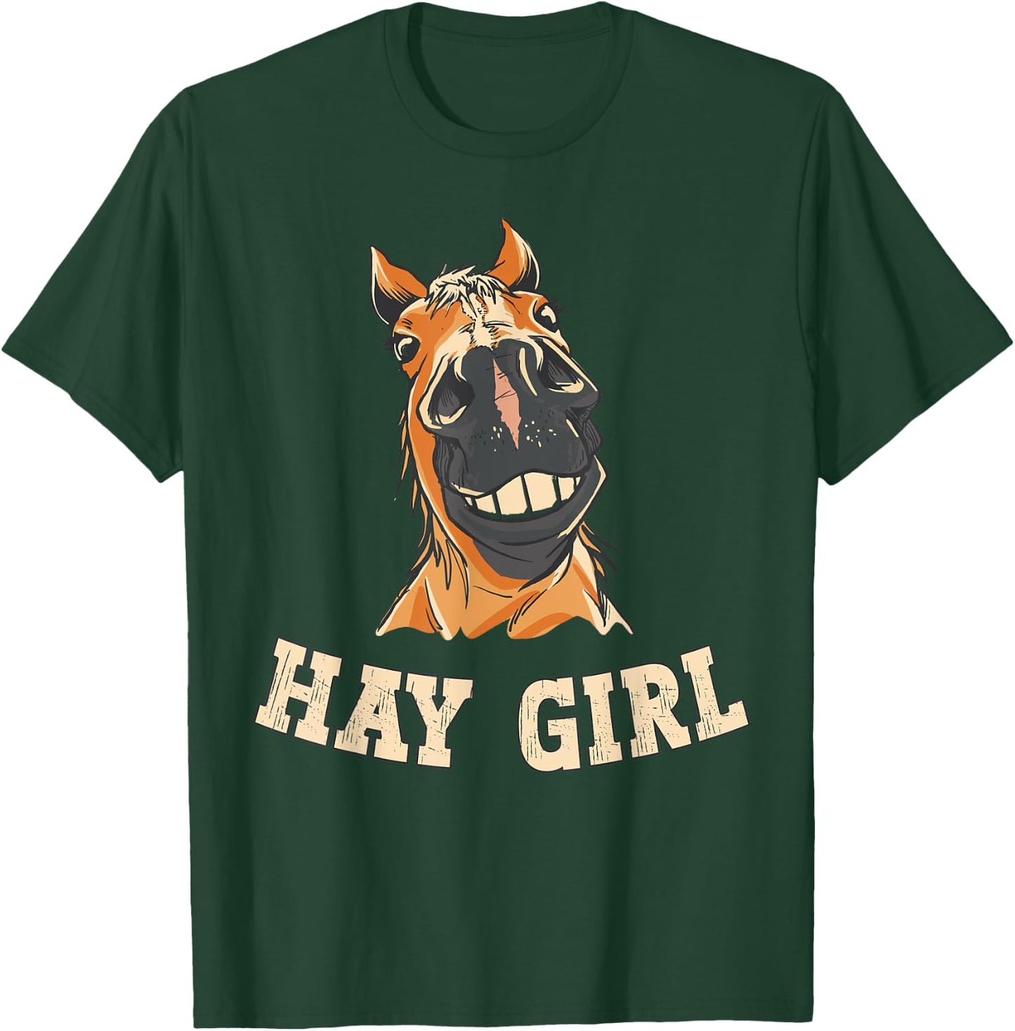 Horse Rider Funny Equestrian Men's Black Funny Horse T-Shirt - T-Shirt | Forest