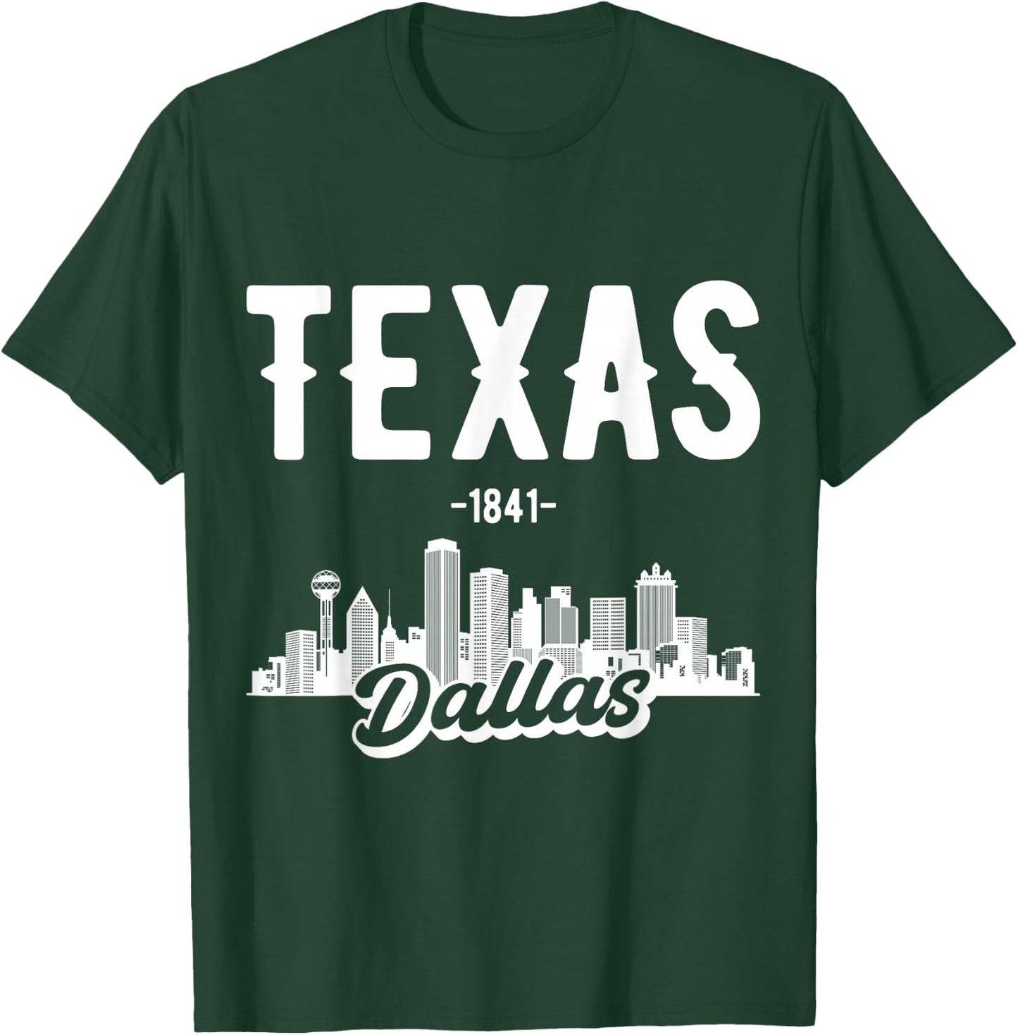 Dallas Texas Skyline T-Shirt - T-Shirt | Forest