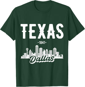 Dallas Texas Skyline T-Shirt - T-Shirt | Forest