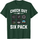Check Out My Six Pack Aviation Aviator Pilot T-Shirt - T-Shirt | Forest