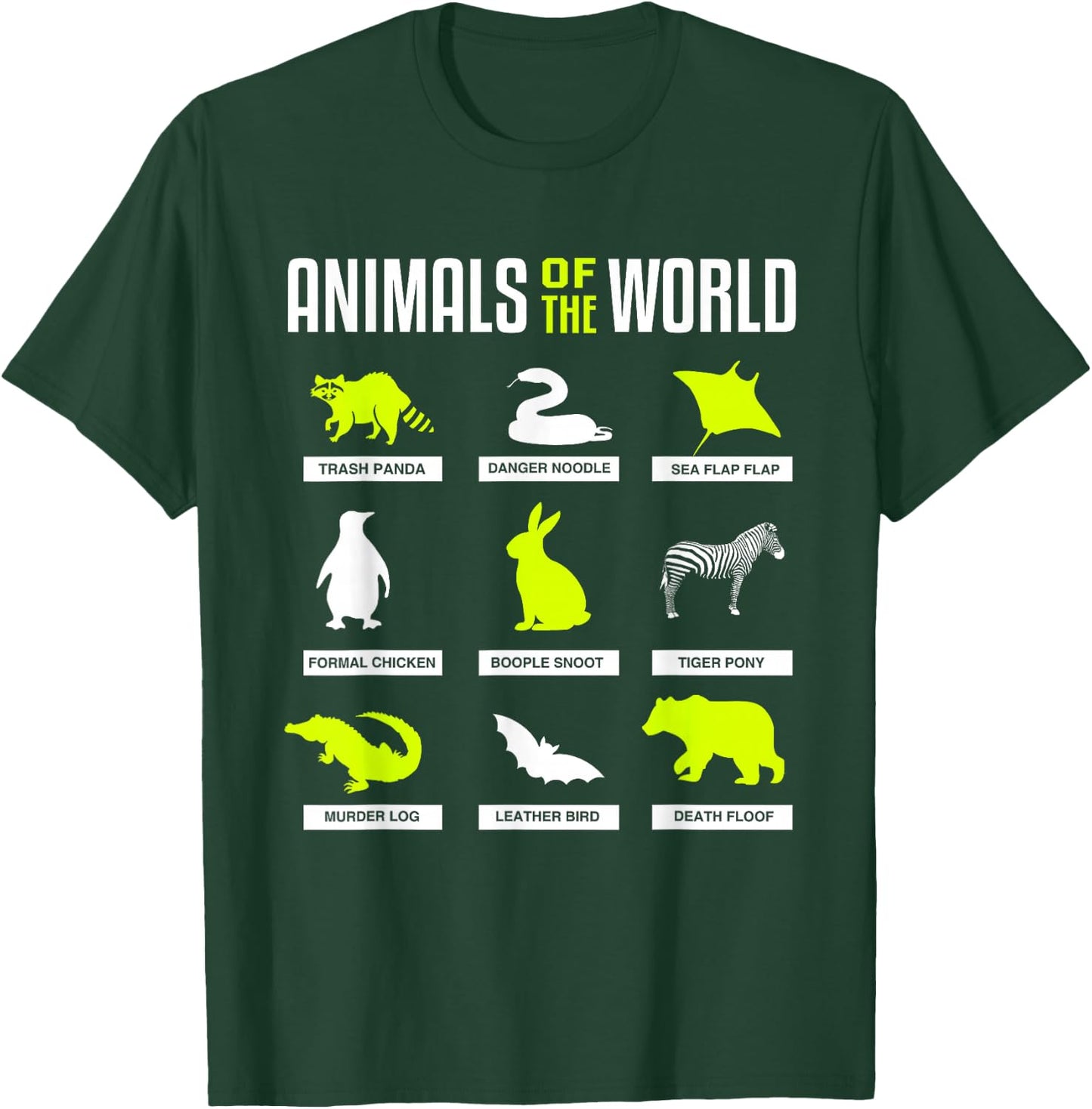 Animals Of The World T-Shirt - T-Shirt | Forest
