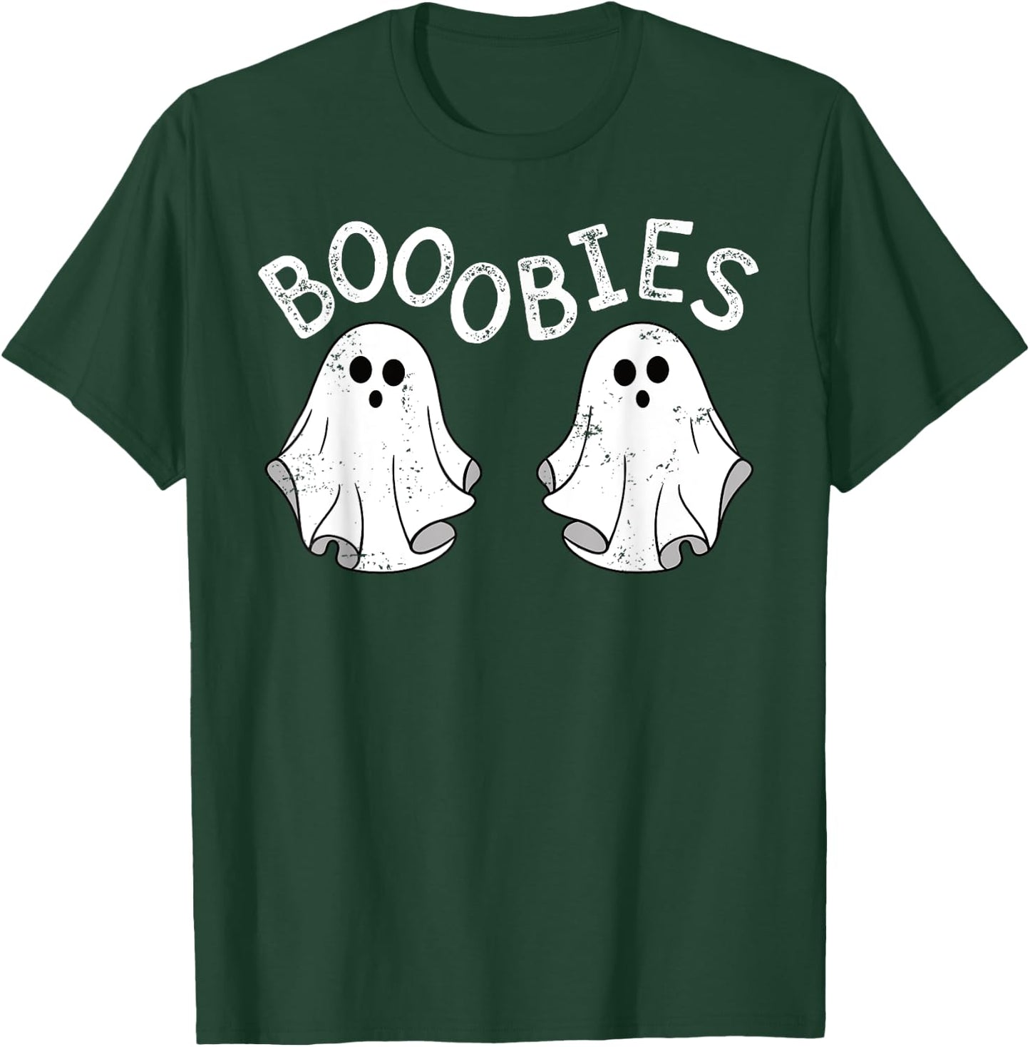 Boob Ghosts Booobie Halloween Bra Breast Funny Costume T-Shirt - T-Shirt | Forest
