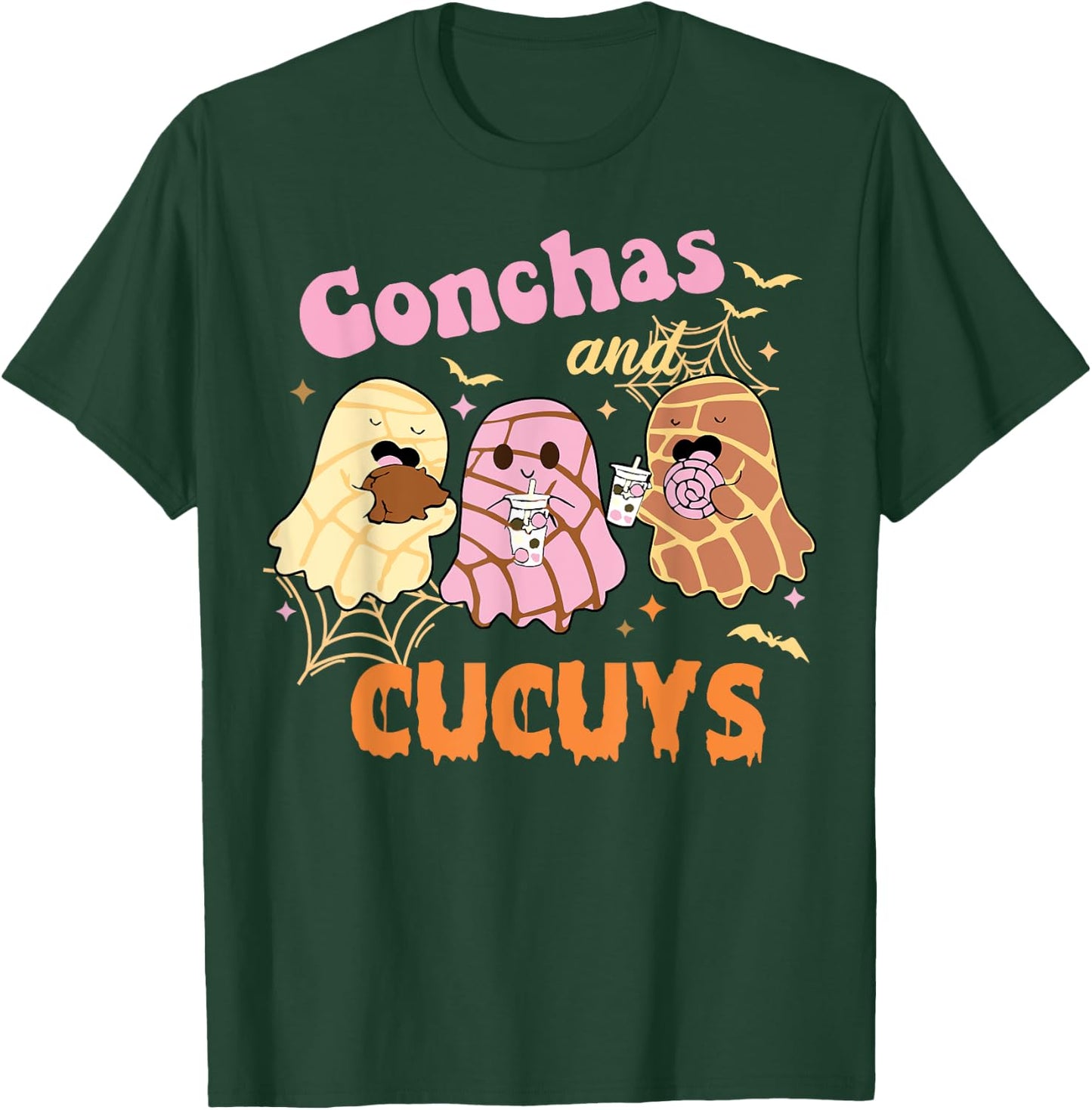 Conchas and Cucuys Mexican Ghost Spooky Conchas T-Shirt - T-Shirt | Forest
