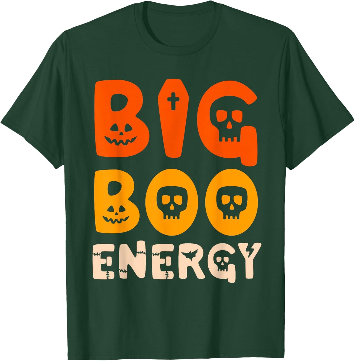 Big Boo Energy Halloween Ghost Shirt Funny Costume T-Shirt - T-Shirt | Forest