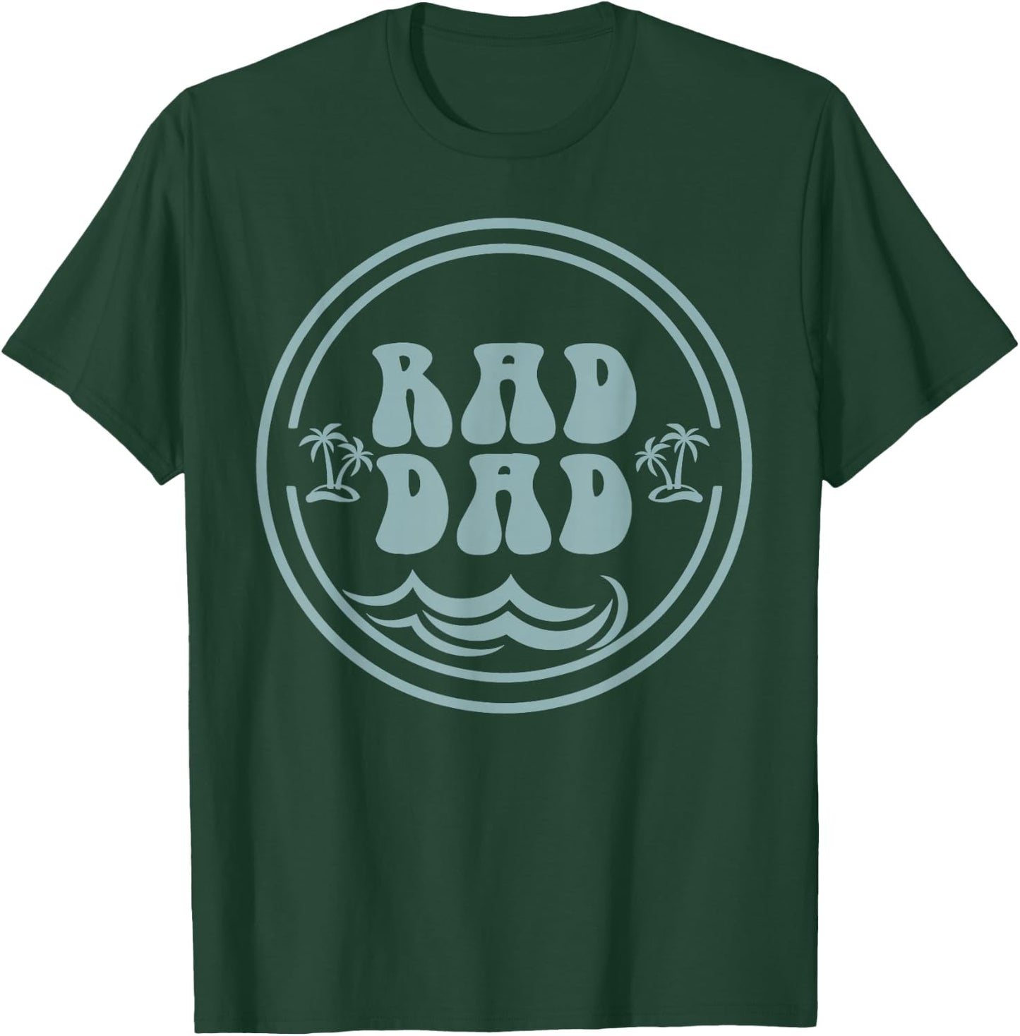 Rad Dad Surf Matching Birthday The Big One 1st Birthday T-Shirt - T-Shirt | Forest