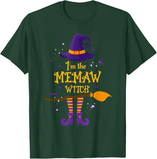 I'm The Memaw Witch Costume Halloween Matching Family T-Shirt - T-Shirt | Forest