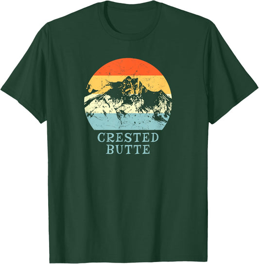Crested Butte, Colorado Snow Ski & Outdoor Paradise T-Shirt - T-Shirt | Forest