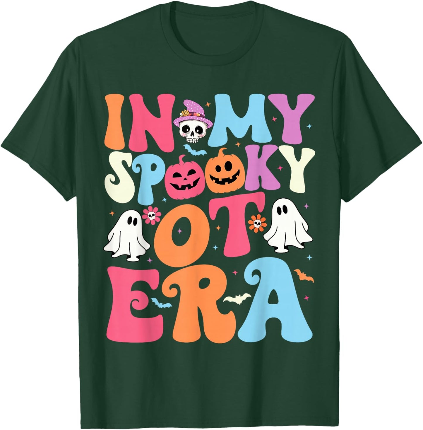 Groovy In My Spooky OT Era Occupational Therapy OT Halloween T-Shirt - T-Shirt | Forest