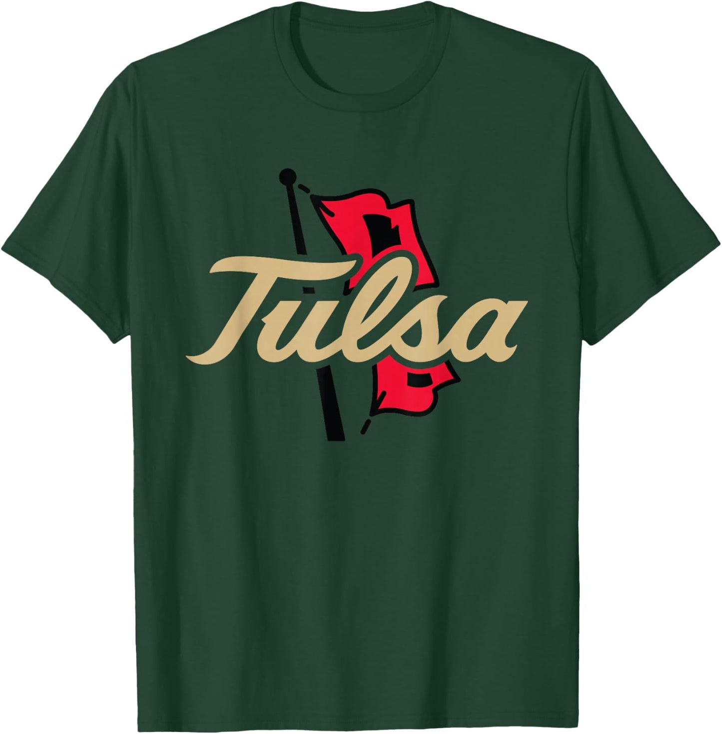 Tulsa Golden Hurricane | NCAA University Merch | NCAFTUL01 T-Shirt - T-Shirt | Forest