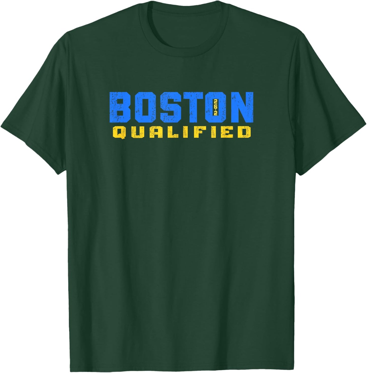 Boston 26.2 Qualified Shirt Runner in Training Qualifier T-Shirt - T-Shirt | Forest