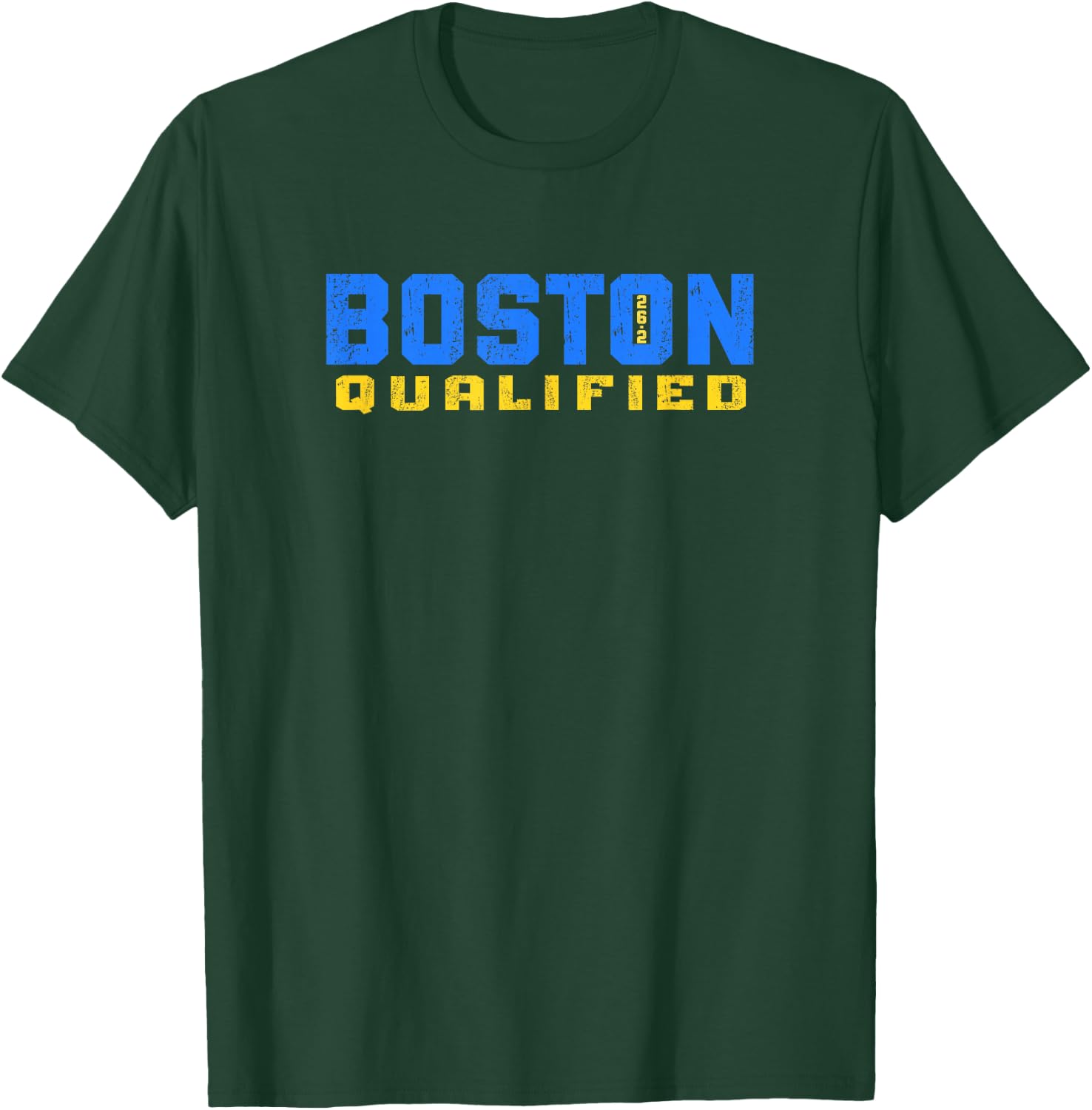 Boston 26.2 Qualified Shirt Runner in Training Qualifier T-Shirt - T-Shirt | Forest