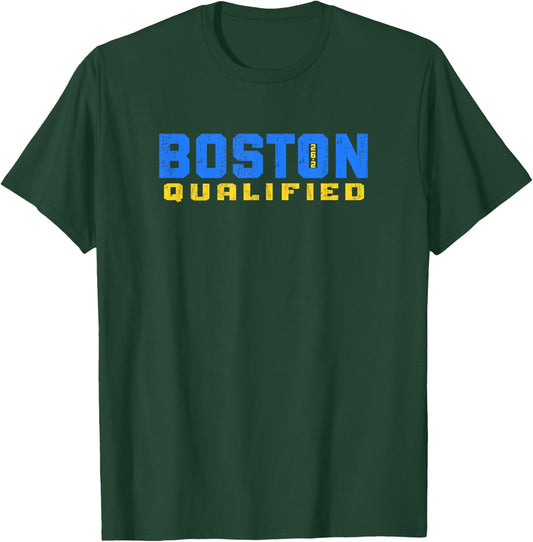 Boston 26.2 Qualified Shirt Runner in Training Qualifier T-Shirt - T-Shirt | Forest