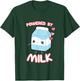 Powered By Milk, Kawaii Milk Otaku Top T-Shirt - T-Shirt | Forest