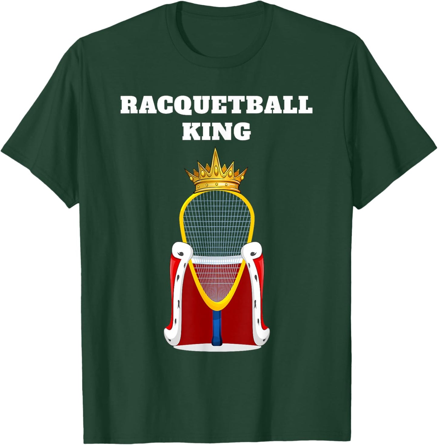Racquetball King | Boys Racquetball Racquetball T-Shirt - T-Shirt | Forest