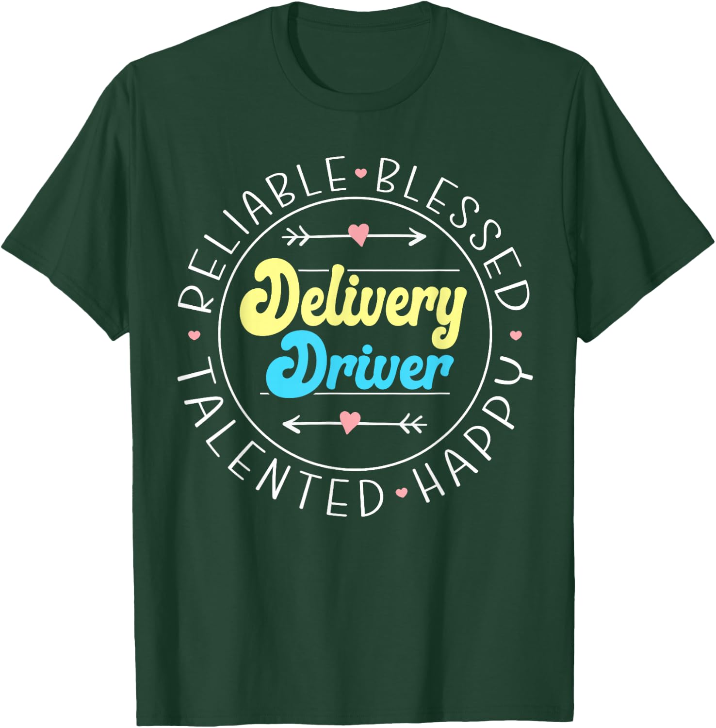 Funny Delivery Truck Driver Courier Postal Worker Delivery Driver - Men's Classic Fit Black Short Sleeve - Small T-Shirt - T-Shirt | Forest
