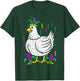 Mardi Gras Chicken Funny Outfit Farming Men Women Kids T-Shirt - T-Shirt | Forest