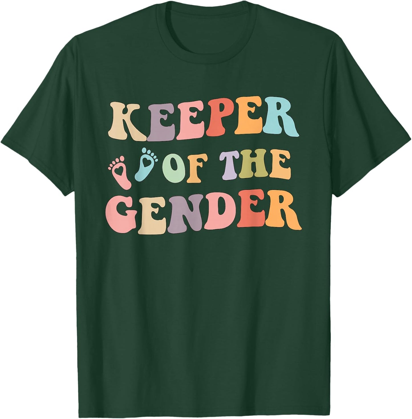 Gender Reveal Keeper of the Gender idea T-Shirt - T-Shirt | Forest