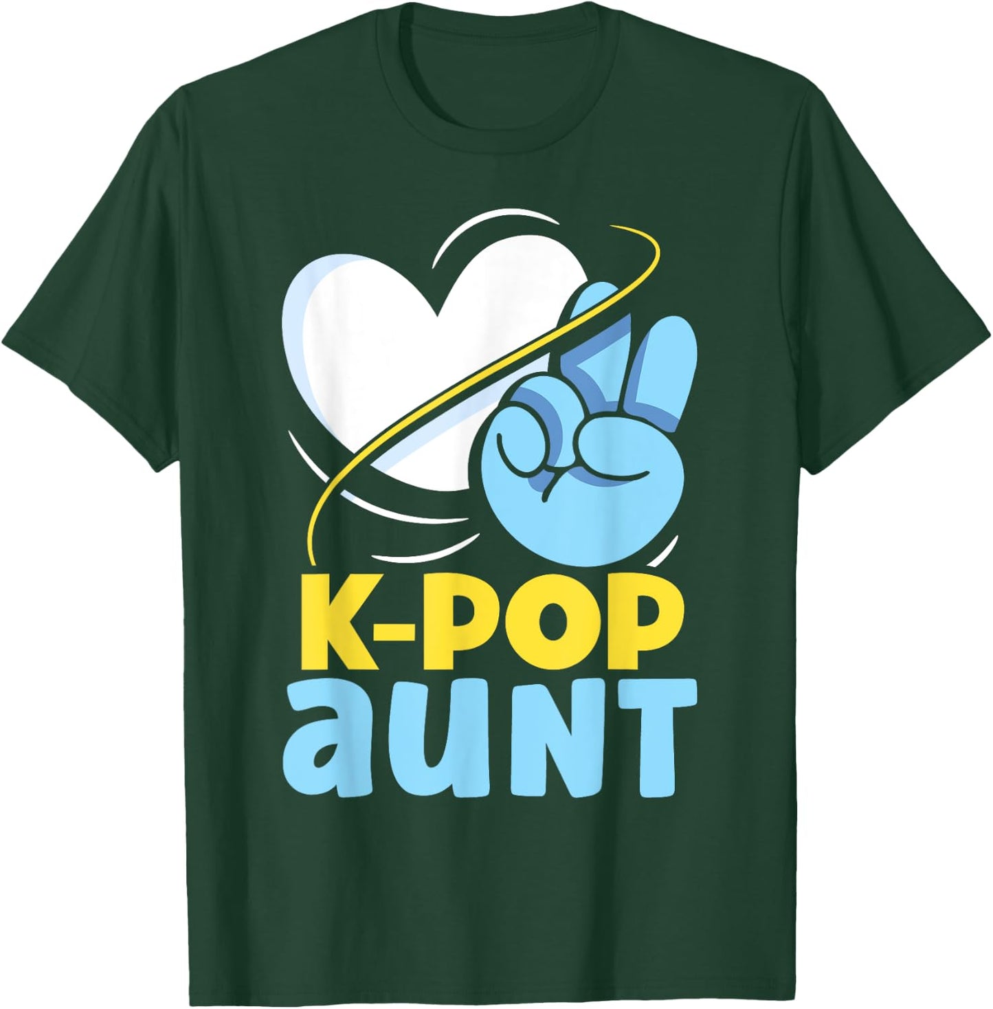 K-POP Aunt Music Korean K-Pop Lover Cute T-Shirt - T-Shirt | Forest