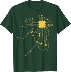 Cool Geek CPU T-Shirt - T-Shirt | Forest