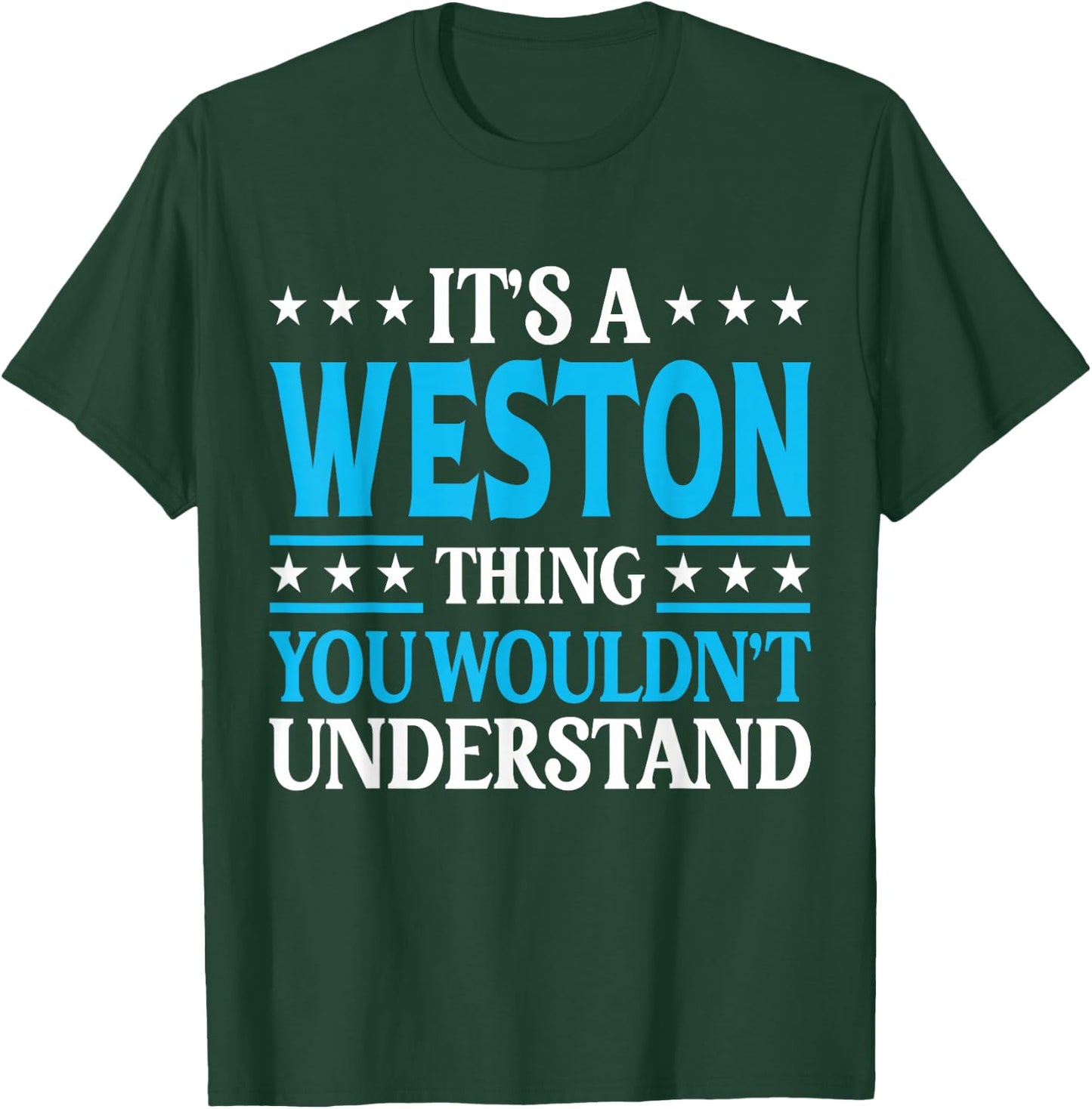 It's A Weston Thing Surname Funny Family Last Name Weston T-Shirt - T-Shirt | Forest