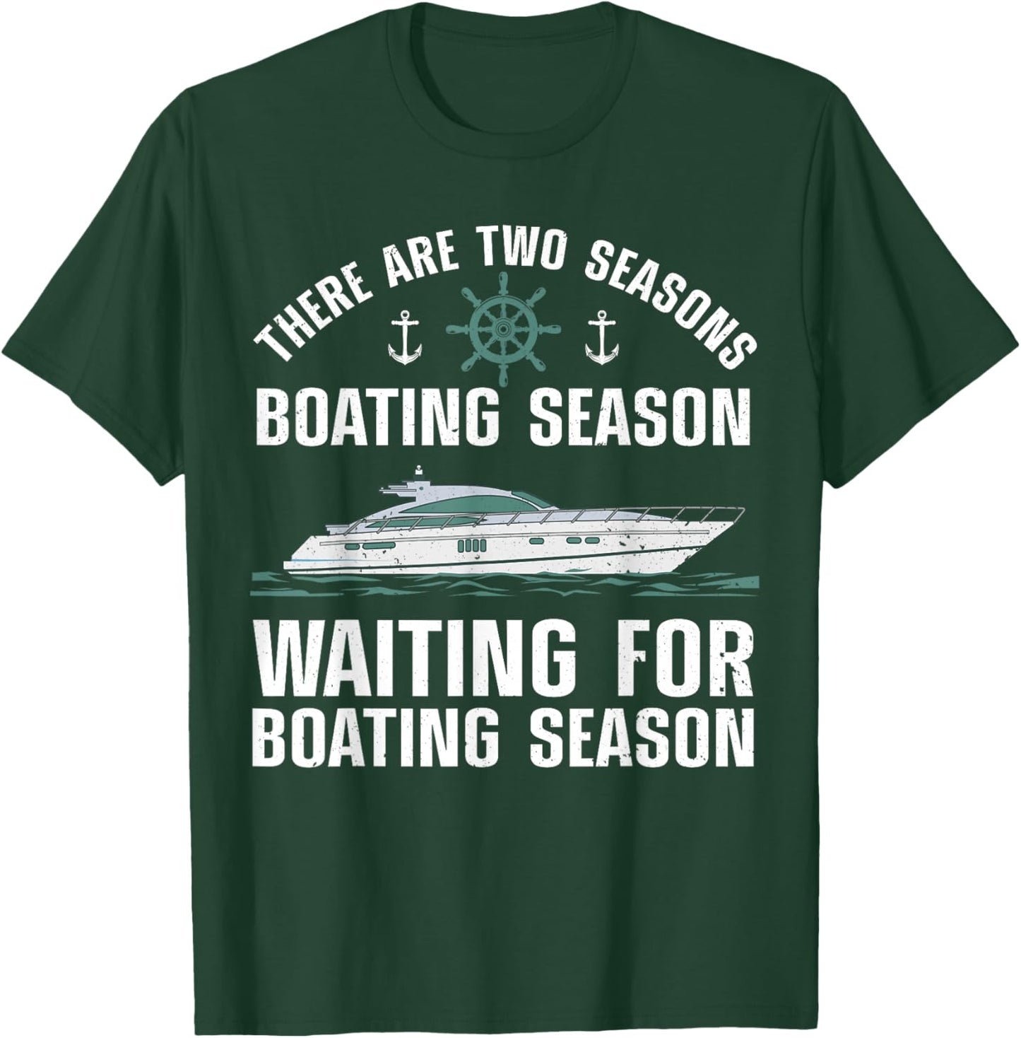 Funny Boating Design Women Boater Boating Boat Lover T-Shirt - T-Shirt | Forest