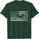 Recumbent Bike Vintage American Flag Triker Recumbent Trike T-Shirt - T-Shirt | Forest