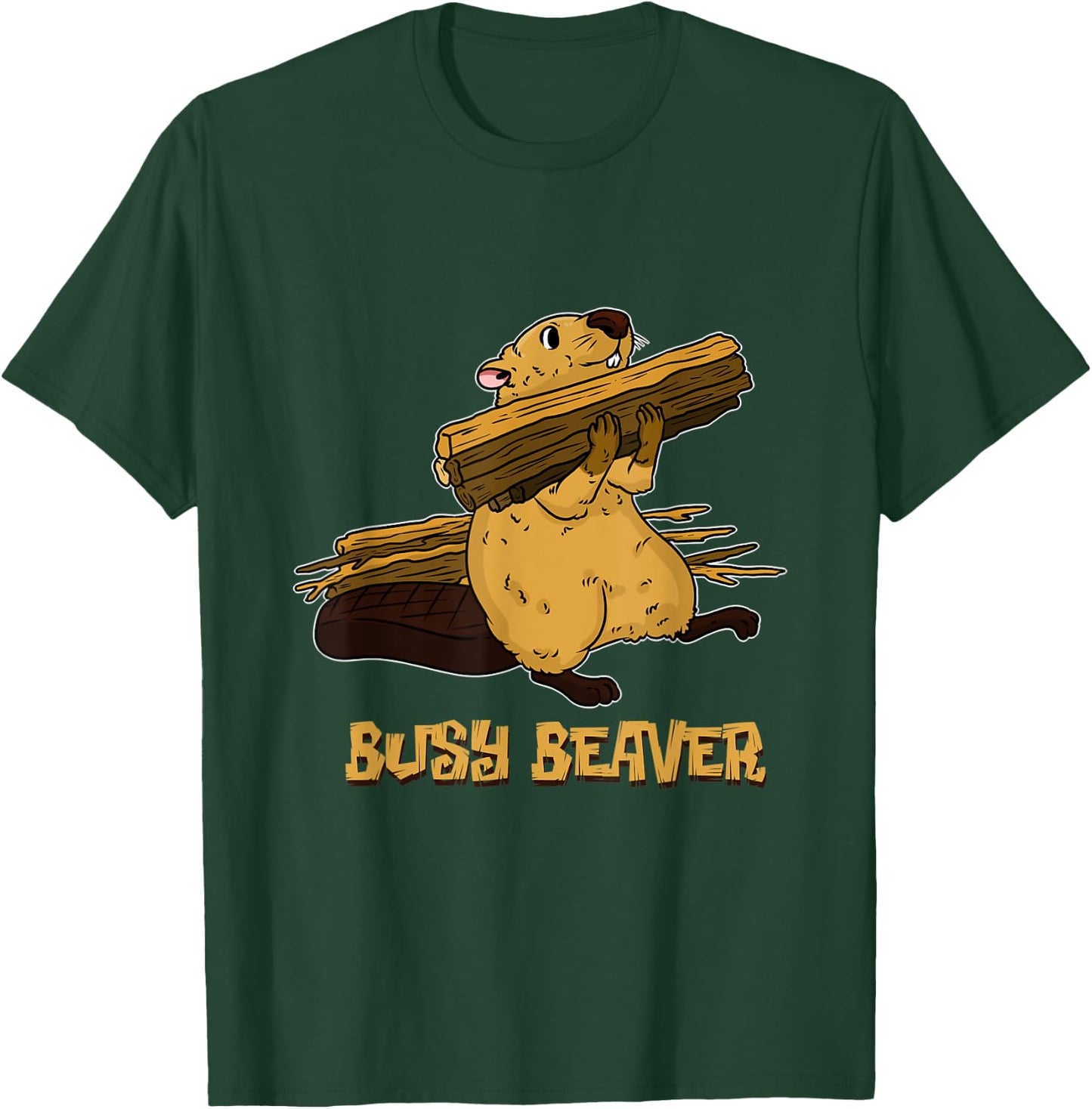 Busy Beaver T-Shirt - T-Shirt | Forest