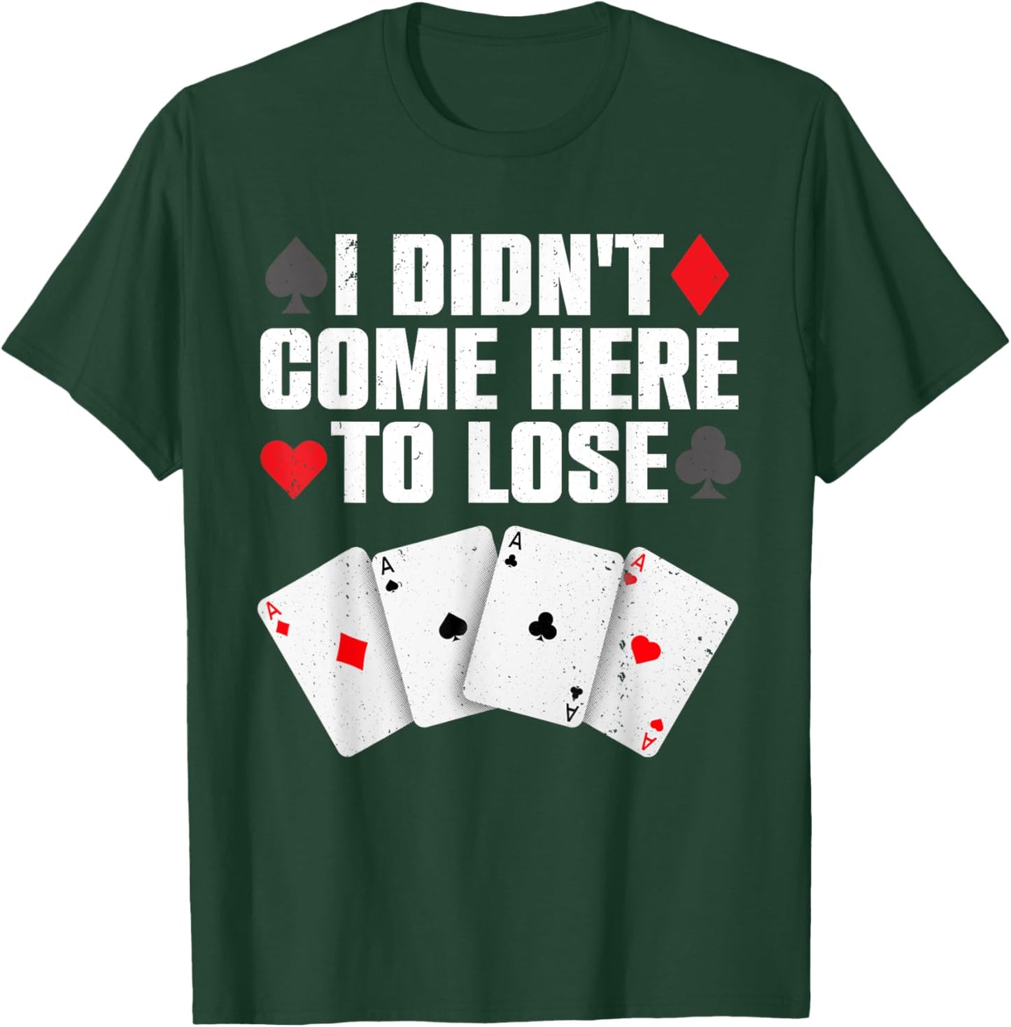 Funny Poker Player Design Women Gamblers Poker Lover T-Shirt - T-Shirt | Forest