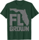 Florida FL Grown State Map Pride Vintage T-Shirt - T-Shirt | Forest
