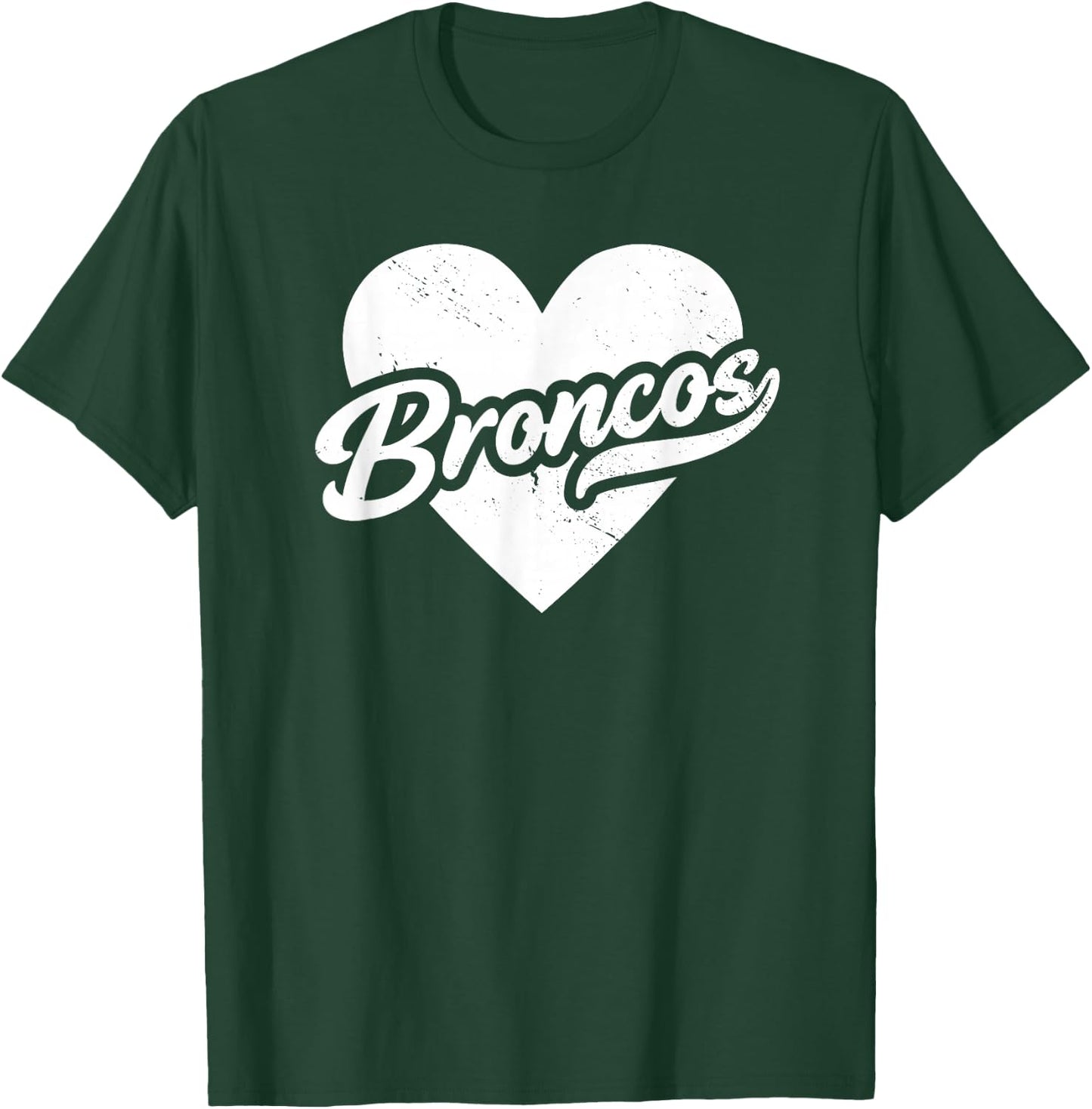 Vintage Broncos School Spirit Go Broncos Pride Love T-Shirt - T-Shirt | Forest