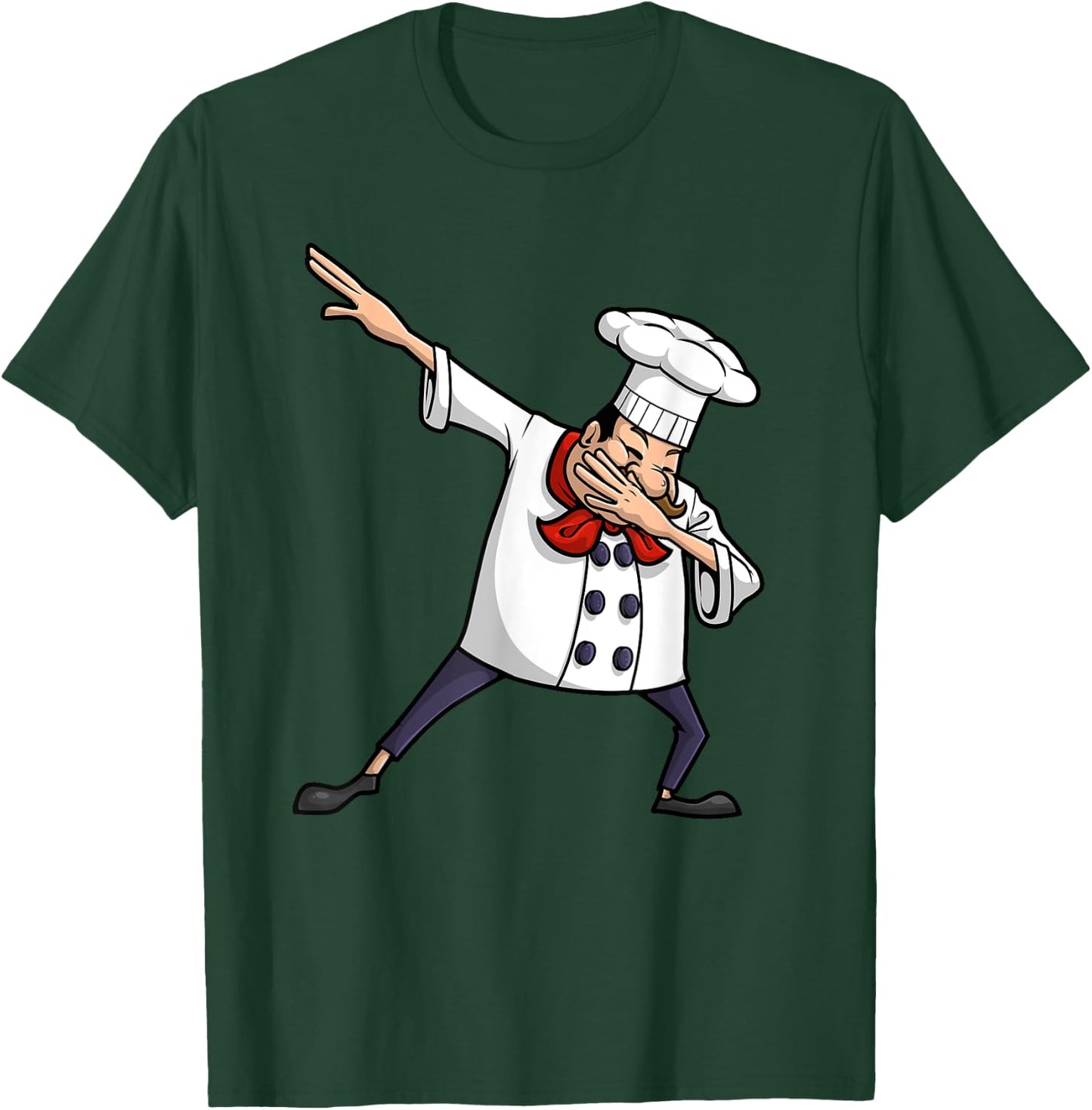 Funny Chef Design Women Cook Hip-hop Dabbing Dance T-Shirt - T-Shirt | Forest