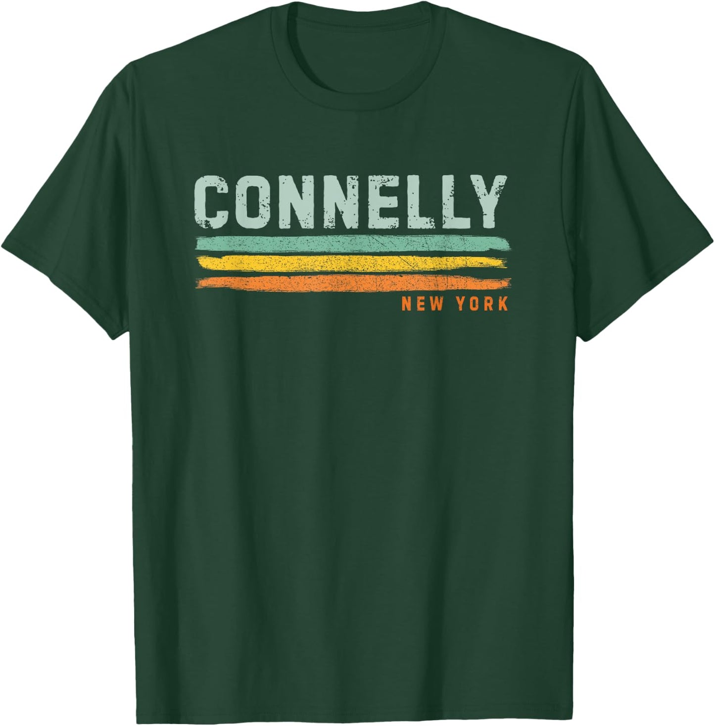 Vintage Stripes Connelly NY T-Shirt - T-Shirt | Forest