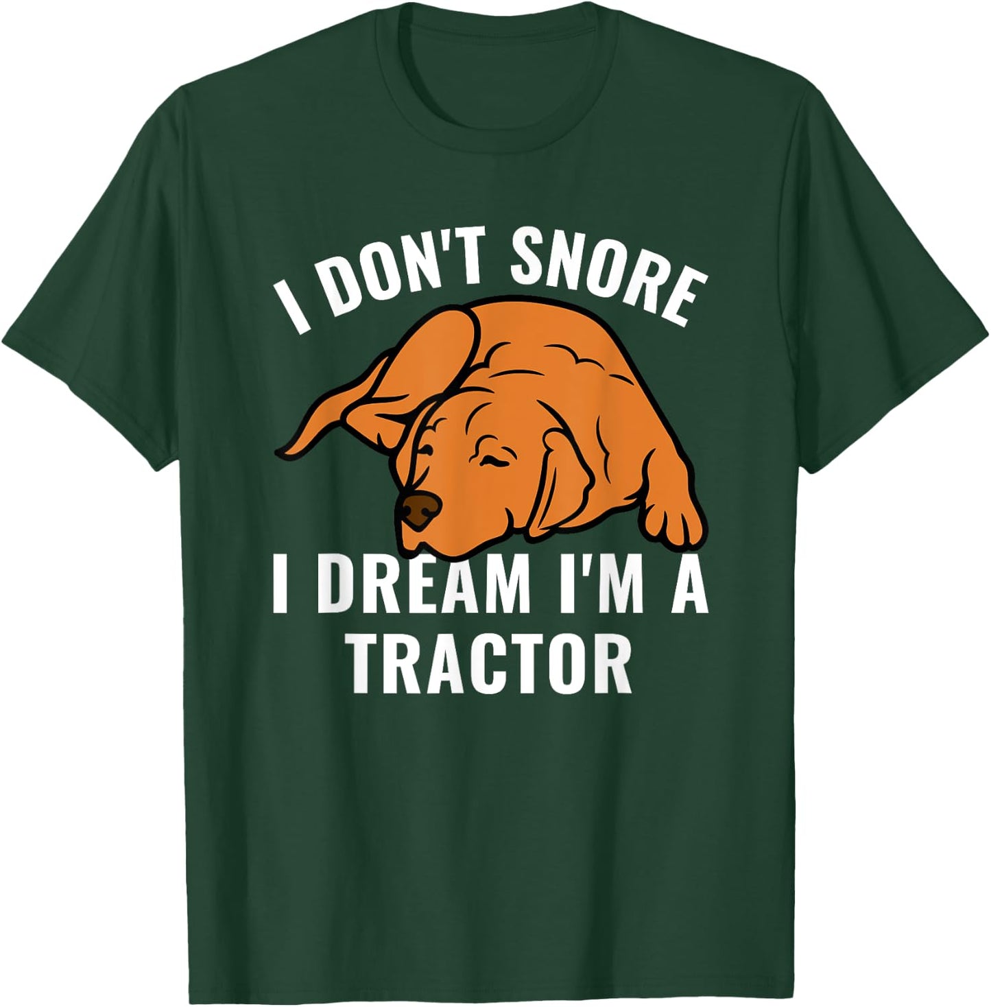 Fox Red Lab Labrador for Mom Dad Kids Funny Snoring T-Shirt - T-Shirt | Forest