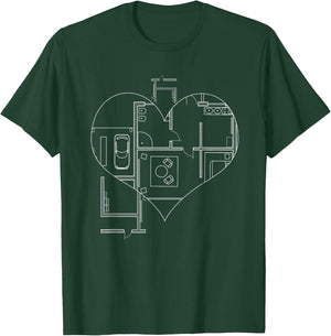 Funny Architect Graduation & Architect Student Architecture T-Shirt - T-Shirt | Forest
