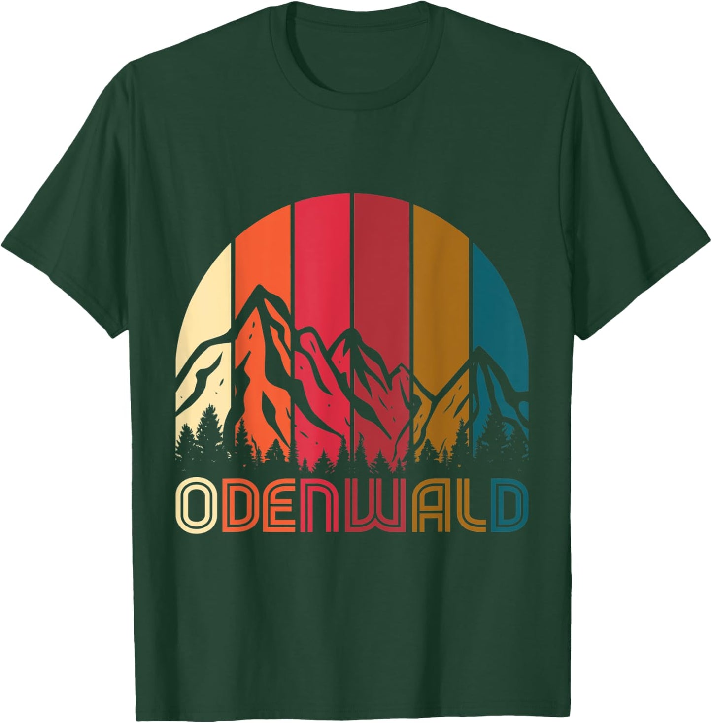 Odenwald Odenwälder Hiking Mountains Motif T-Shirt - T-Shirt | Forest