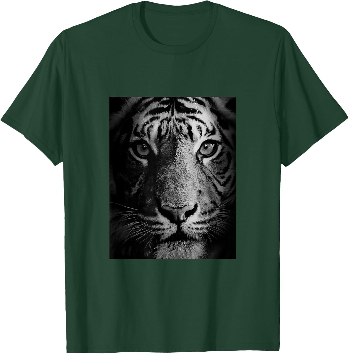 The Mountain White Tigers of Bengal Illustration Graphic T-Shirt - T-Shirt | Forest