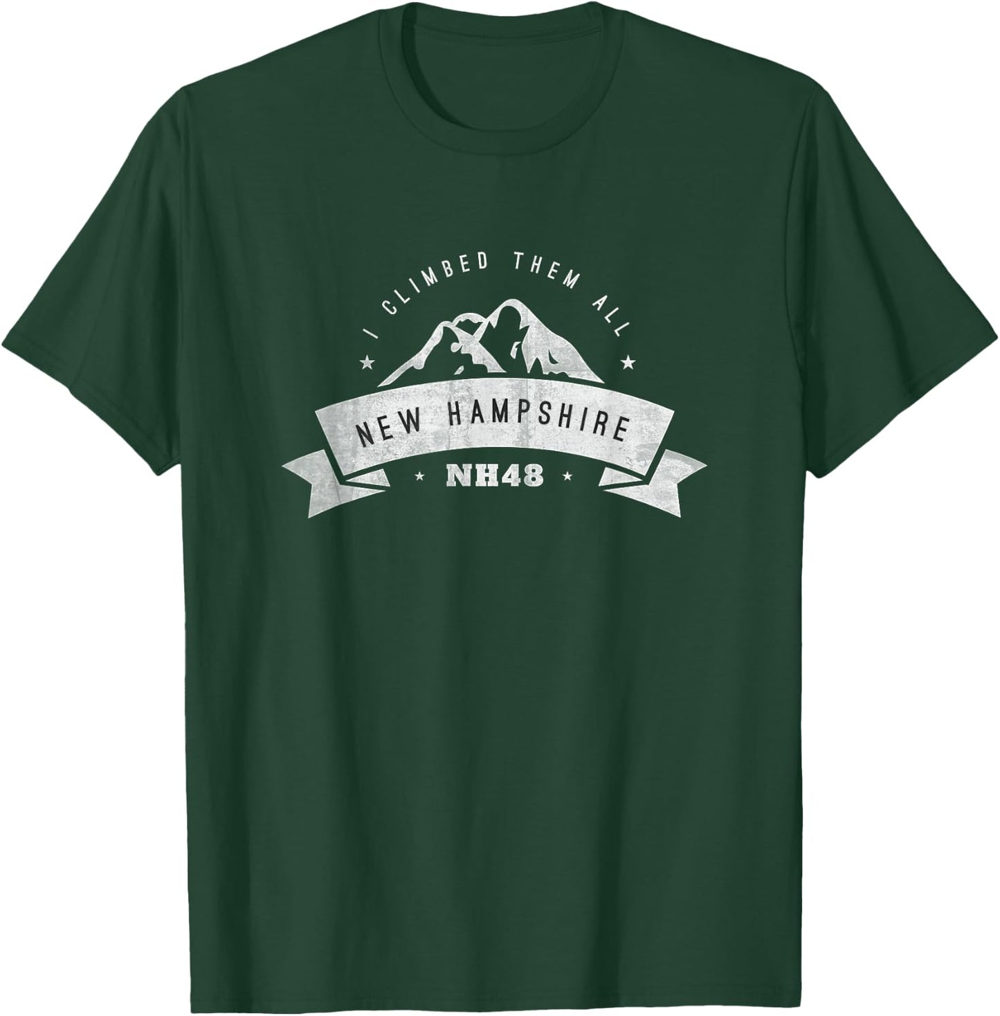 New Hampshire 4,000 Footers NH48 Hiking T-Shirt - T-Shirt | Forest