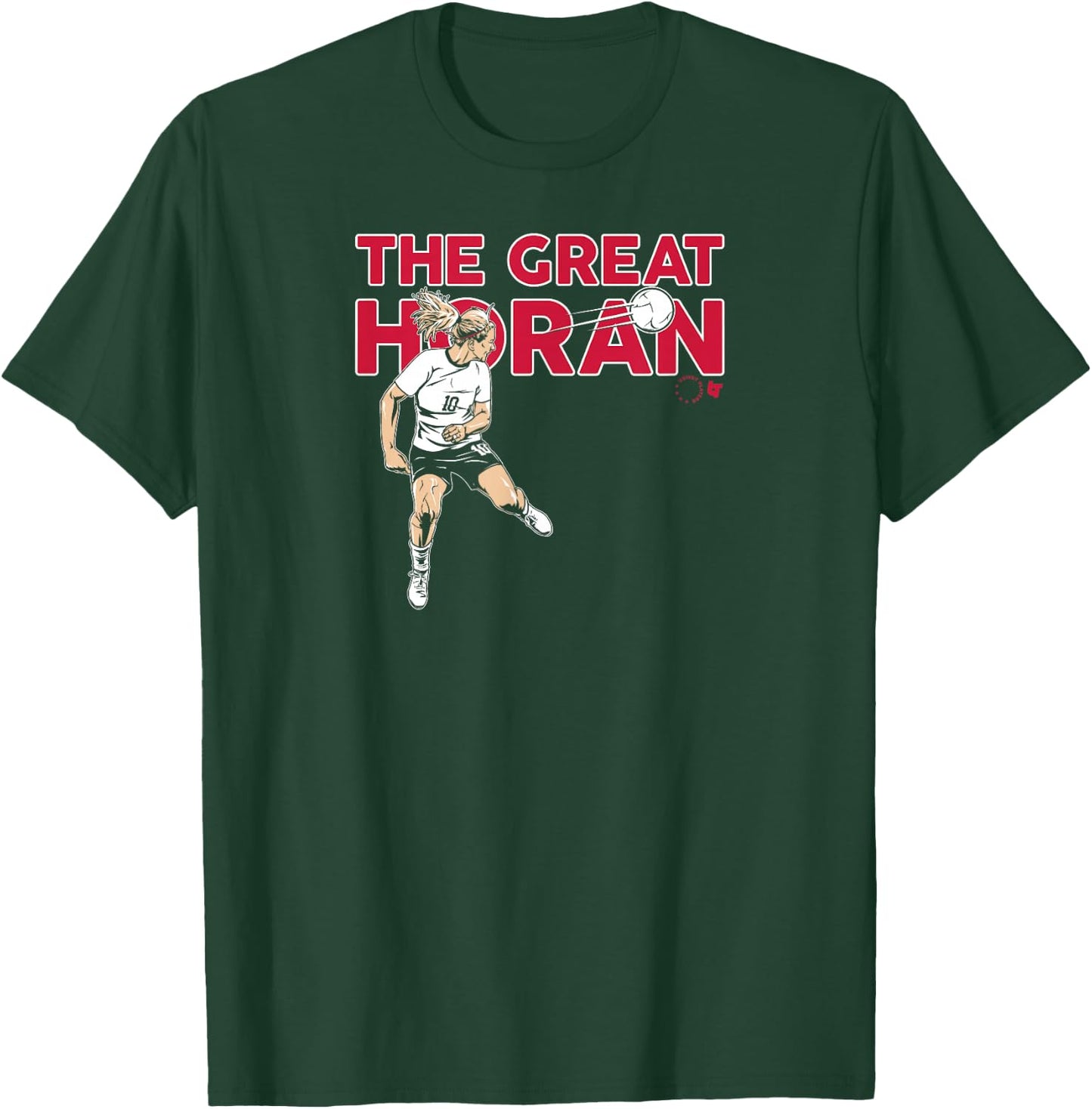 Lindsey Horan - The Great Horan - USWNTPA - USA Soccer T-Shirt - T-Shirt | Forest