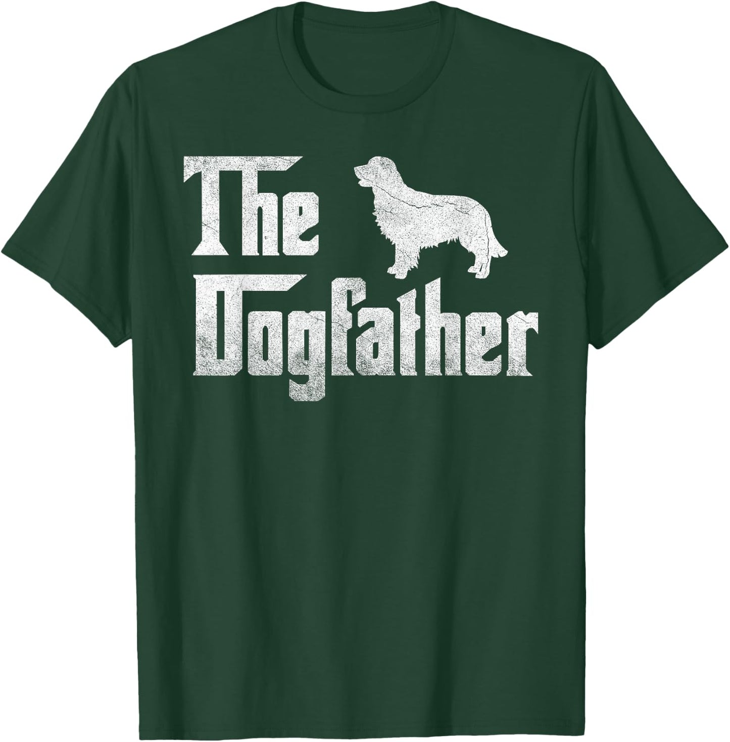 Golden Retriever The Dogfather Father Dog Lover Gift Men T-Shirt - T-Shirt | Forest