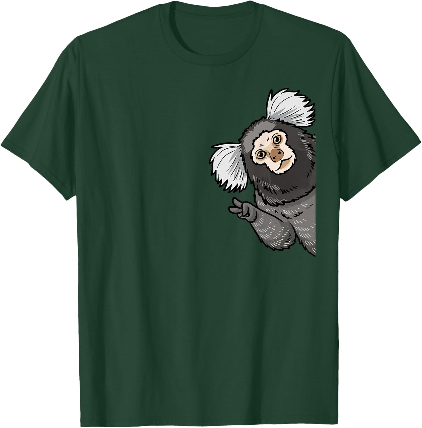 Marmoset Monkey From Side T-Shirt - T-Shirt | Forest