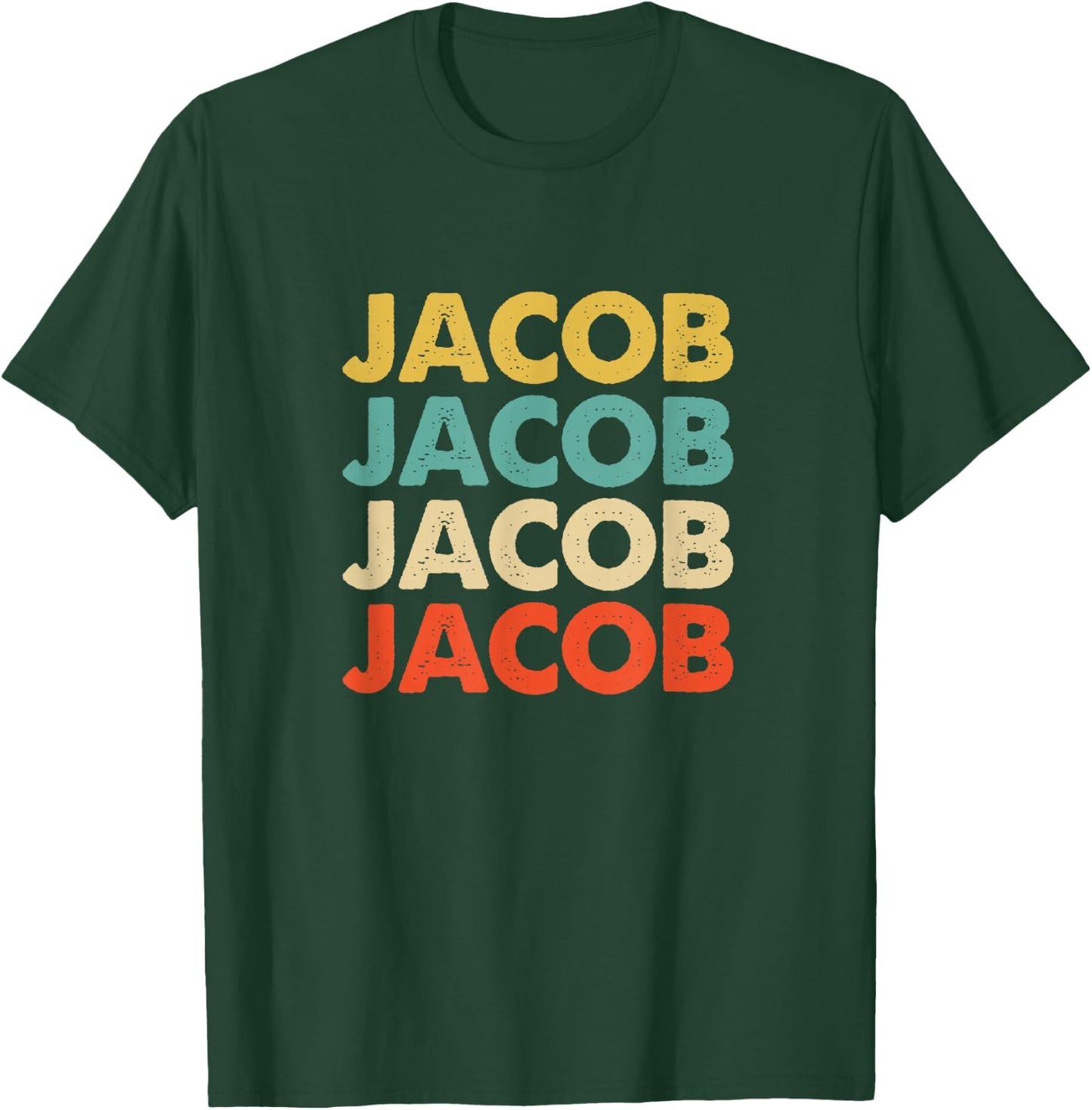 Jacob Name T-Shirt - T-Shirt | Forest