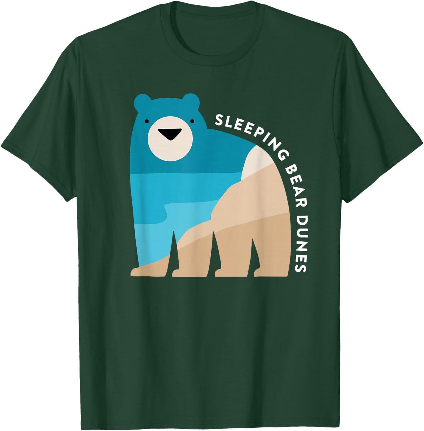 Sleeping Bear Dunes Michigan National Park Souvenir Gift T-Shirt - T-Shirt | Forest