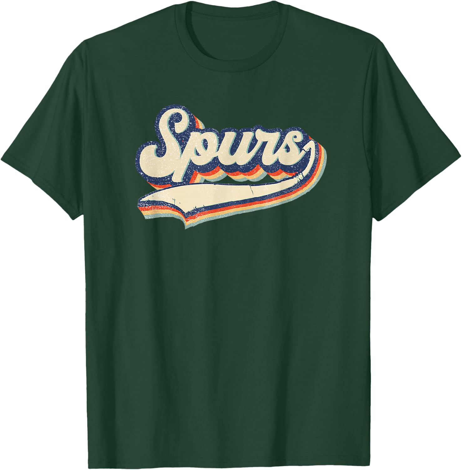 Spurs Name Vintage Retro Gift Men Women Boy Girl T-Shirt - T-Shirt | Forest