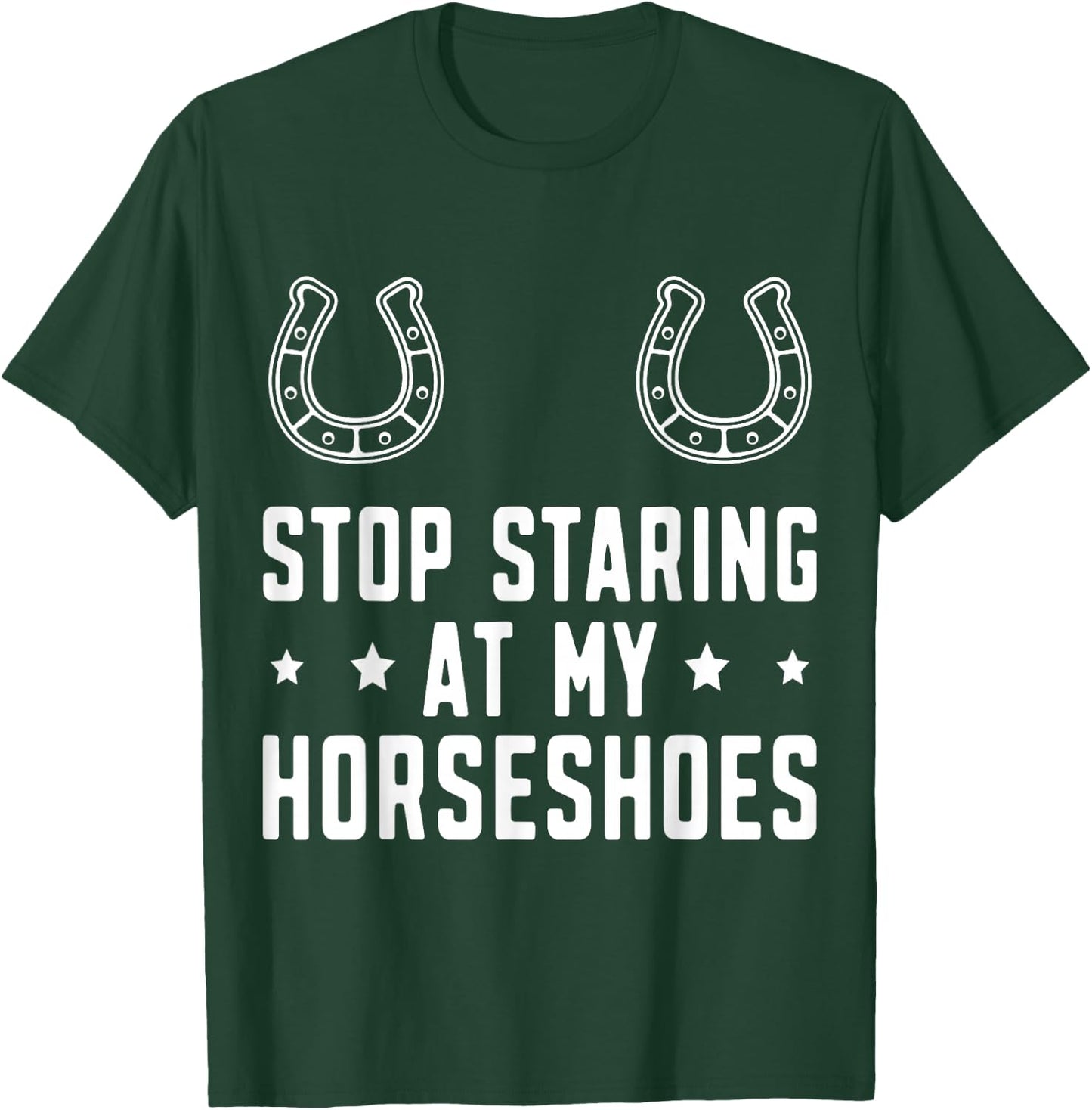 Funny Horseshoe Pitching Horseshoe throwing T-Shirt - T-Shirt | Forest